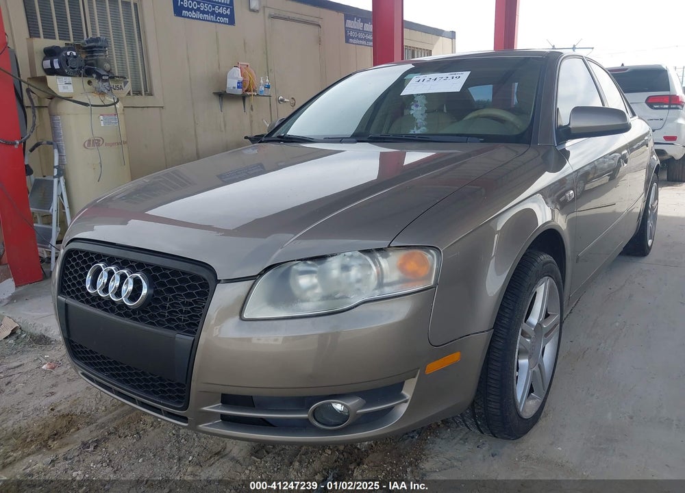 2007 AUDI A4 2.0T VIN: WAUAF78EX7A194632