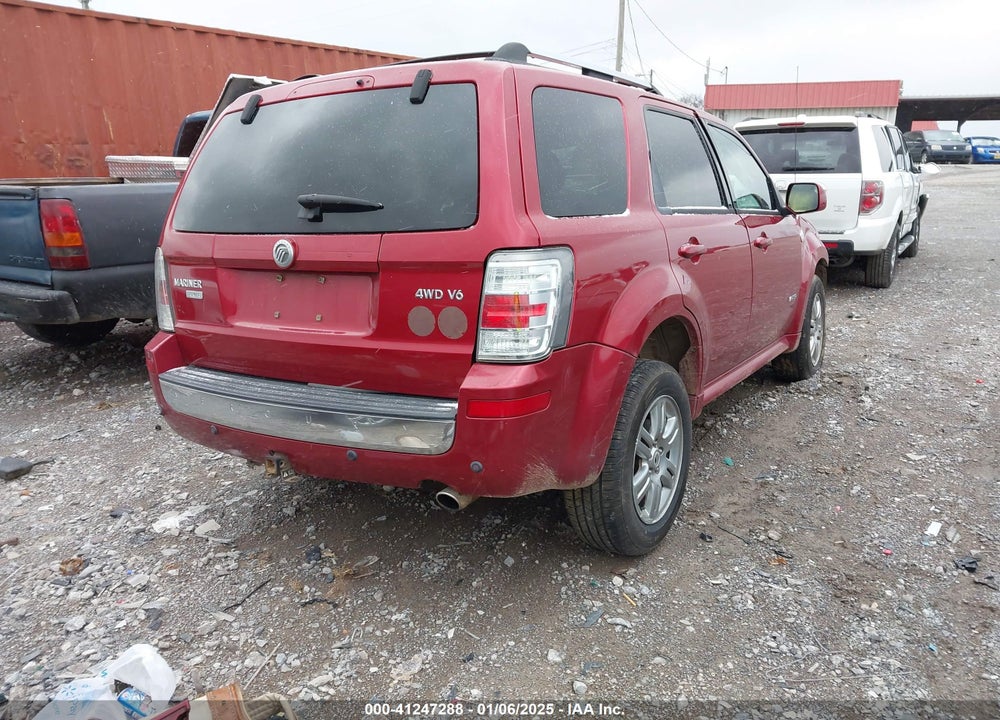 2008 MERCURY MARINER PREMIER VIN: 4M2CU97118KJ49452