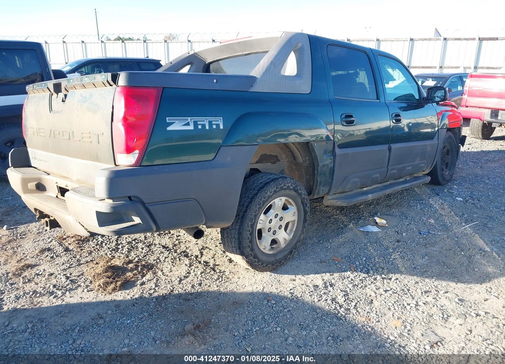 2004 CHEVROLET AVALANCHE 1500 VIN: 3GNEC12T54G111792