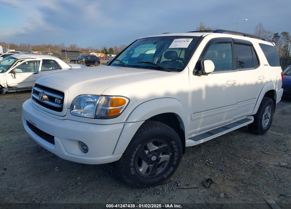 2002 TOYOTA SEQUOIA LIMITED V8 VIN: 5TDBT48A42S058679
