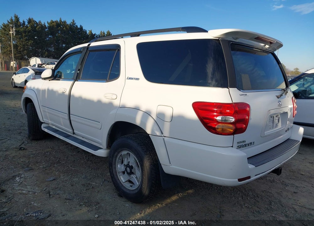 2002 TOYOTA SEQUOIA LIMITED V8 VIN: 5TDBT48A42S058679