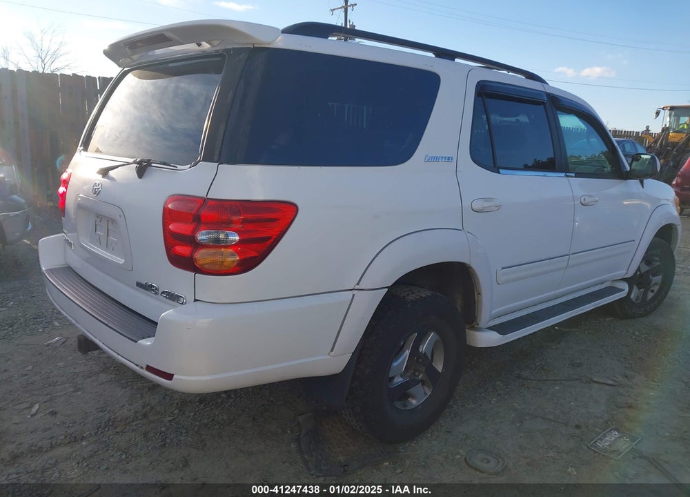 2002 TOYOTA SEQUOIA LIMITED V8 VIN: 5TDBT48A42S058679