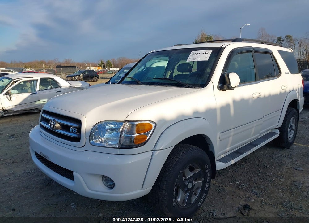 2002 TOYOTA SEQUOIA LIMITED V8 VIN: 5TDBT48A42S058679