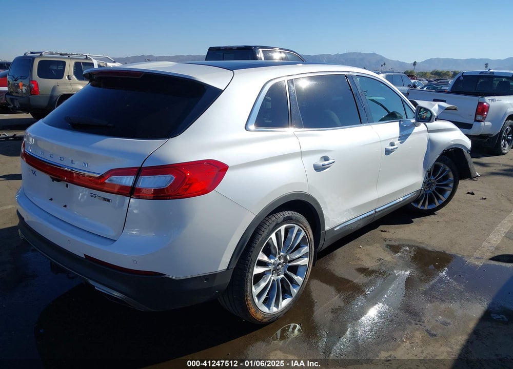 2016 LINCOLN MKX RESERVE VIN: 2LMTJ6LP8GBL51849