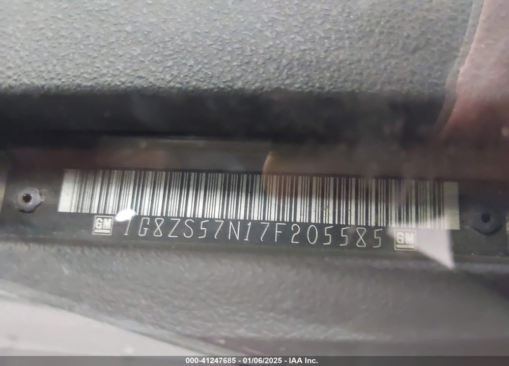 2007 SATURN AURA XE VIN: 1G8ZS57N17F205585