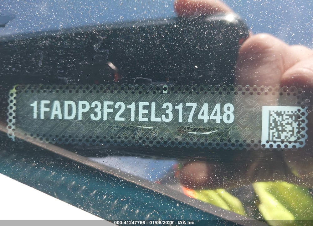2014 FORD FOCUS VIN: 1FADP3F21EL317448