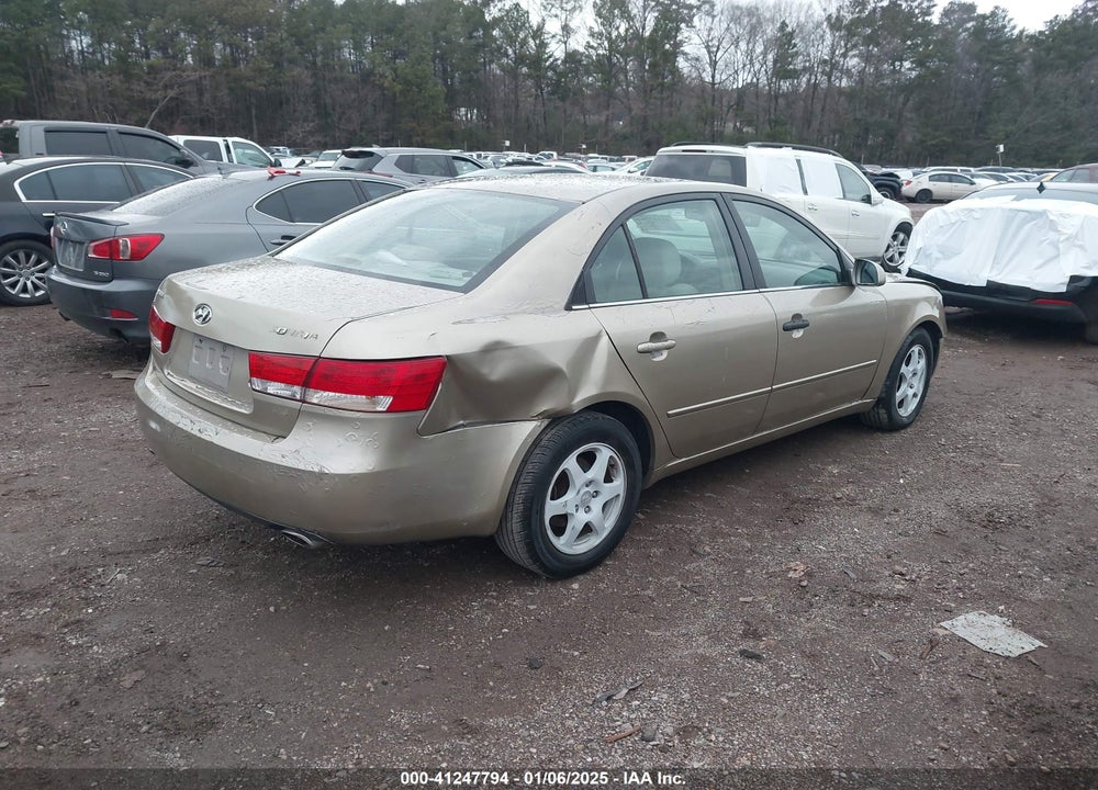 2006 HYUNDAI SONATA GLS V6/LX V6 VIN: 5NPEU46F36H068429