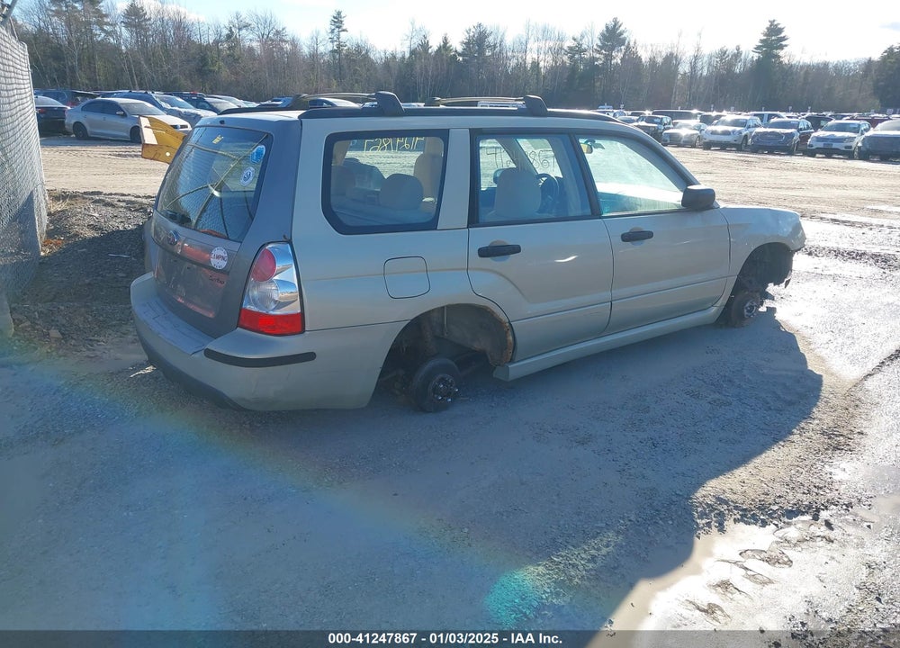 2007 SUBARU FORESTER 2.5X VIN: JF1SG63667H732903