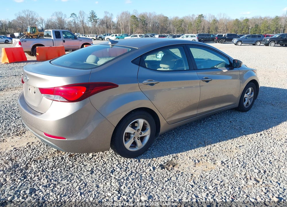 2014 HYUNDAI ELANTRA SE VIN: 5NPDH4AEXEH508949
