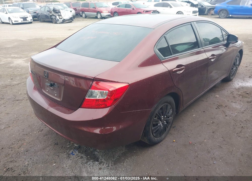 2012 HONDA CIVIC SDN LX VIN: 19XFB2F59CE389557