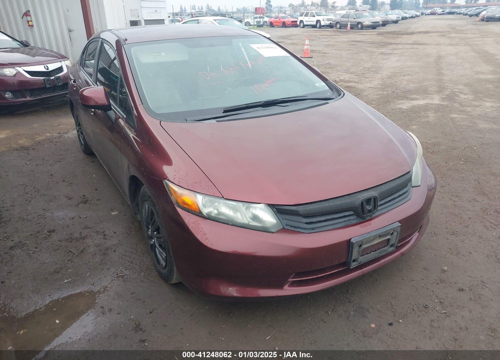 2012 HONDA CIVIC SDN LX VIN: 19XFB2F59CE389557