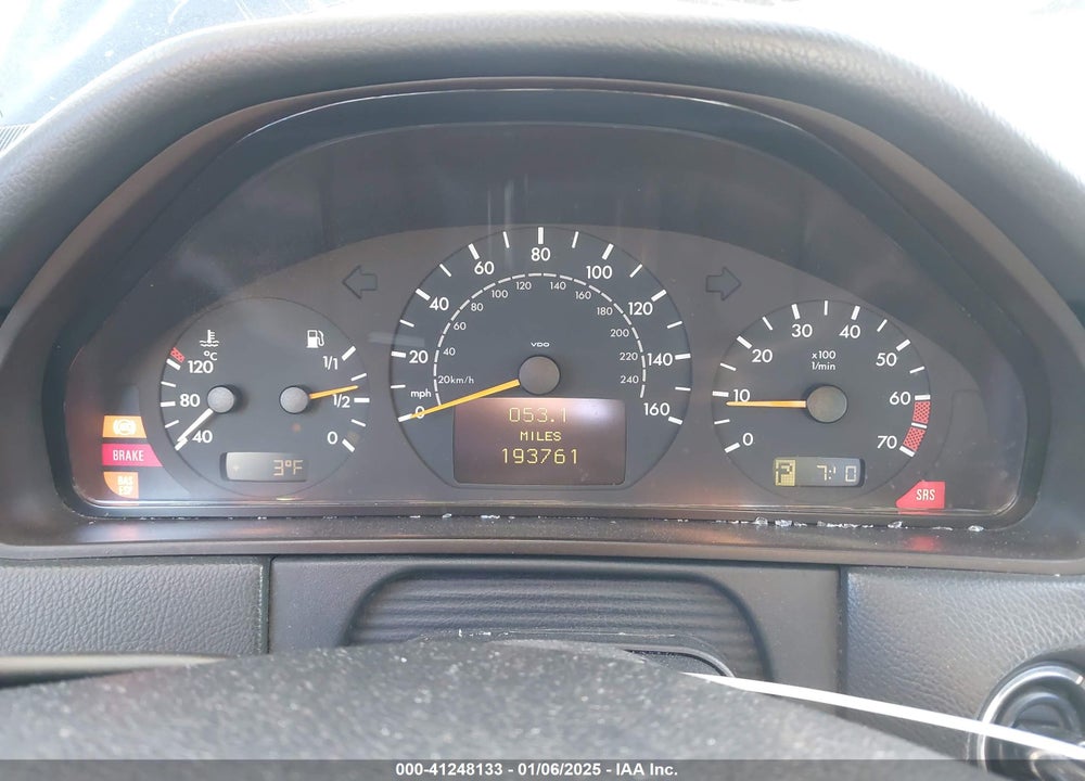 2001 MERCEDES-BENZ E 320 VIN: WDBJF65JX1B219799