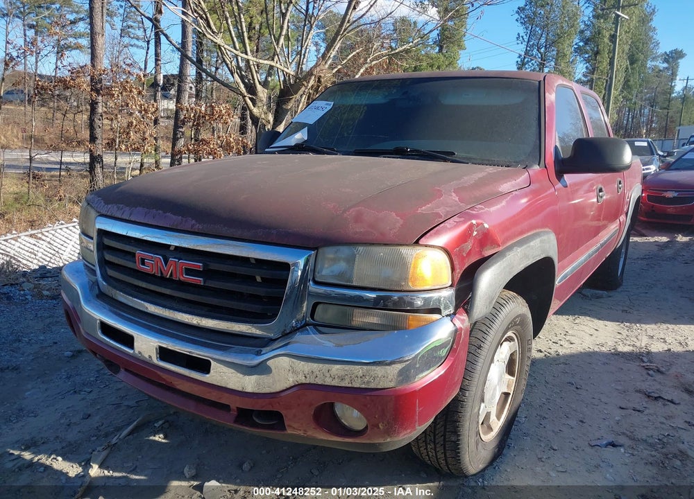 2005 GMC SIERRA 1500 SLE VIN: 2GTEK13T651186652