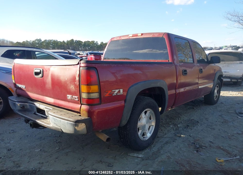 2005 GMC SIERRA 1500 SLE VIN: 2GTEK13T651186652