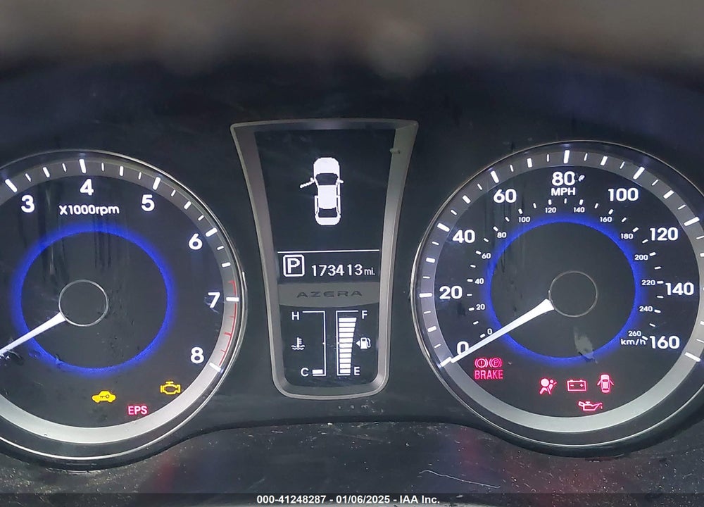 2013 HYUNDAI AZERA VIN: KMHFG4JG5DA218441