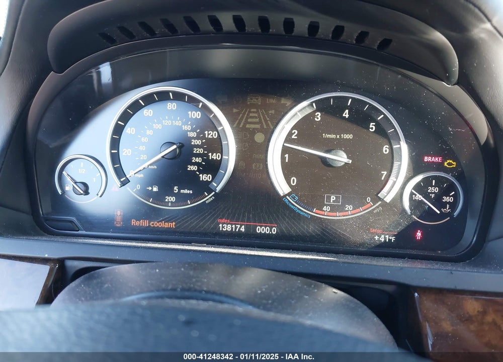 2013 BMW 750LI VIN: WBAYE8C51DD133811