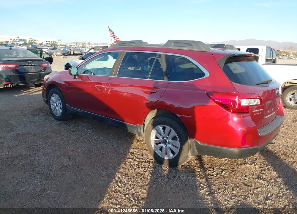 2017 SUBARU OUTBACK 2.5I PREMIUM VIN: 4S4BSADC9H3325765