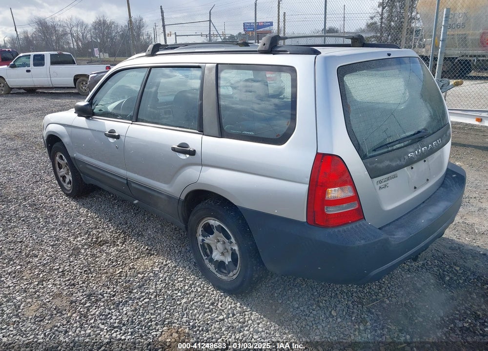 2005 SUBARU FORESTER 2.5X VIN: JF1SG63655H753366