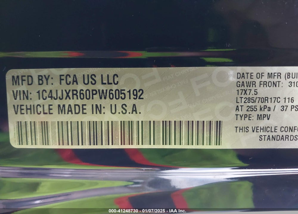 2023 JEEP WRANGLER 4XE RUBICON 4X4 VIN: 1C4JJXR60PW605192