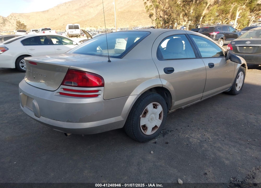 2004 DODGE STRATUS SE VIN: 1B3EL36X64N107681