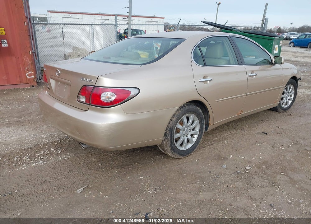 2004 LEXUS ES 330 VIN: JTHBA30G740018343