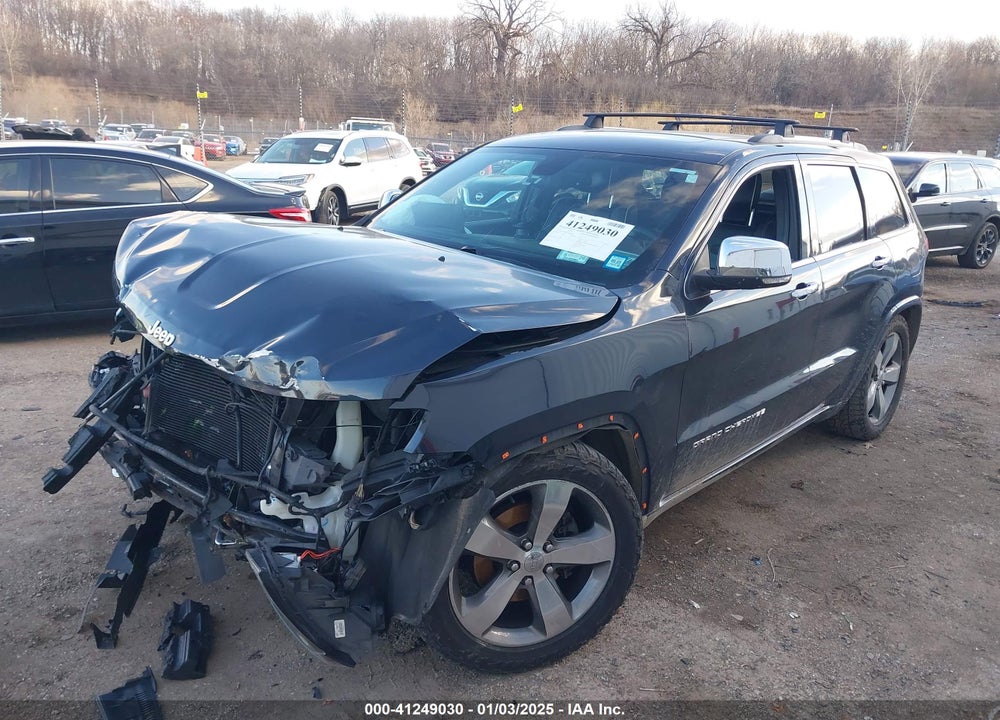 2014 JEEP GRAND CHEROKEE OVERLAND VIN: 1C4RJFCG0EC492406