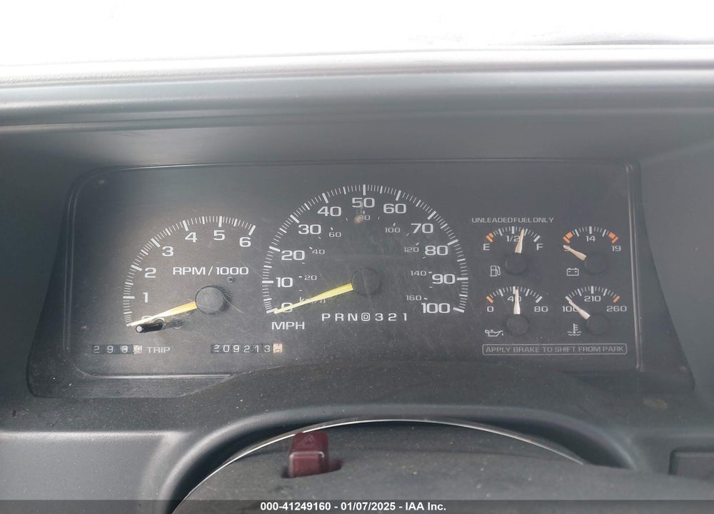 1997 GMC SIERRA 1500 SL WIDESIDE CMI VIN: 1GTEC14W5VZ507268