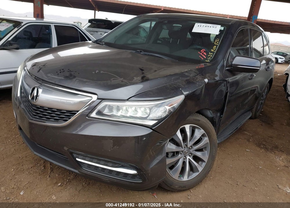 2016 ACURA MDX TECHNOLOGY   WATCH PLUS PACKAGES/TECHNOLOGY PACKAGE VIN: 5FRYD3H41GB015231