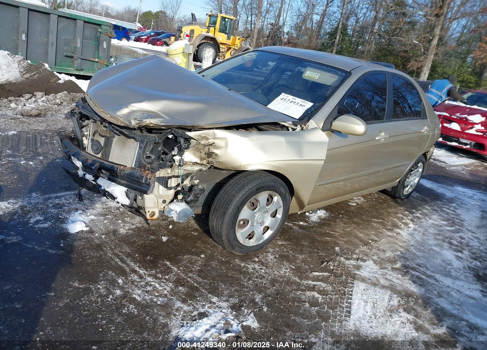 2009 KIA SPECTRA VIN: KNAFE221195651423