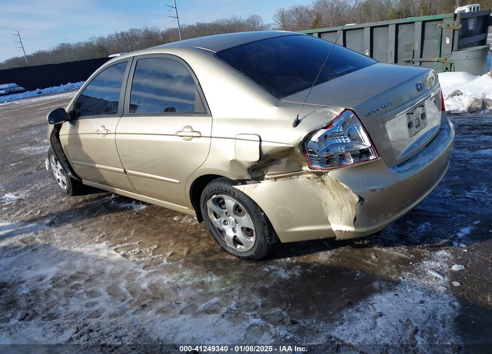 2009 KIA SPECTRA VIN: KNAFE221195651423