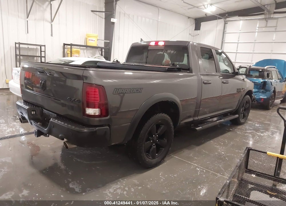 2019 RAM 1500 CLASSIC WARLOCK 4X4 6'4 BOX VIN: 1C6RR7GT3KS703175