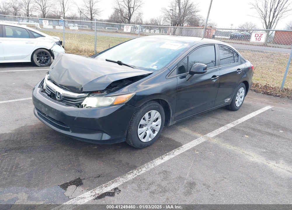 2012 HONDA CIVIC SDN VIN: 2HGFB2F57CH567133