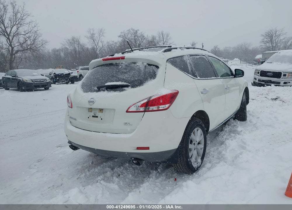 2012 NISSAN MURANO SL VIN: JN8AZ1MU9CW100228