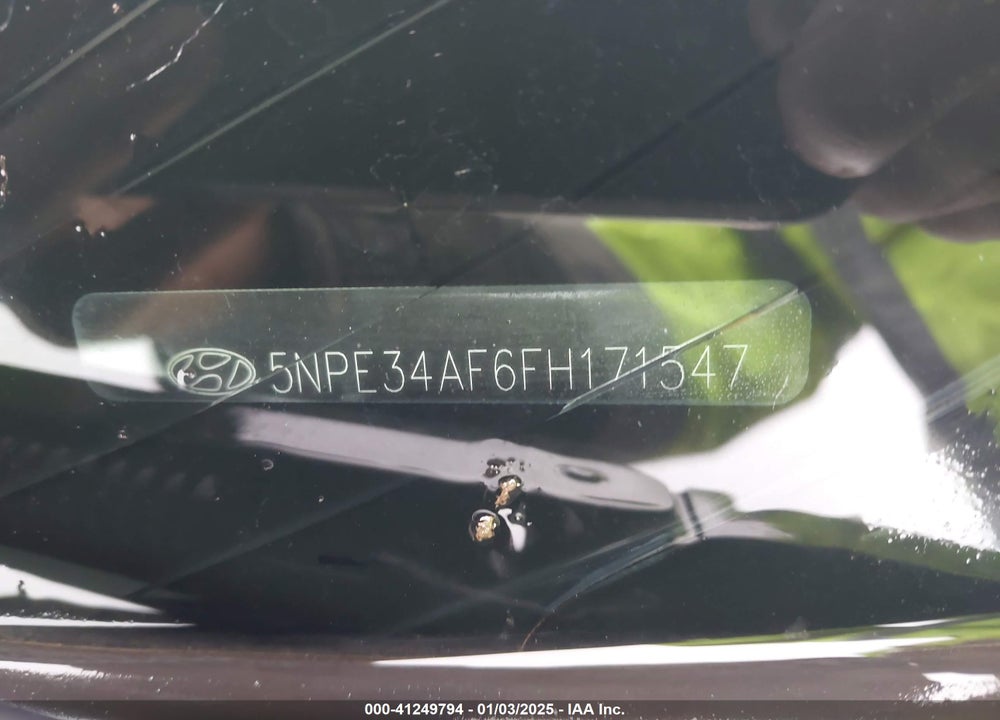 2015 HYUNDAI SONATA VIN: 5NPE34AF6FH171547