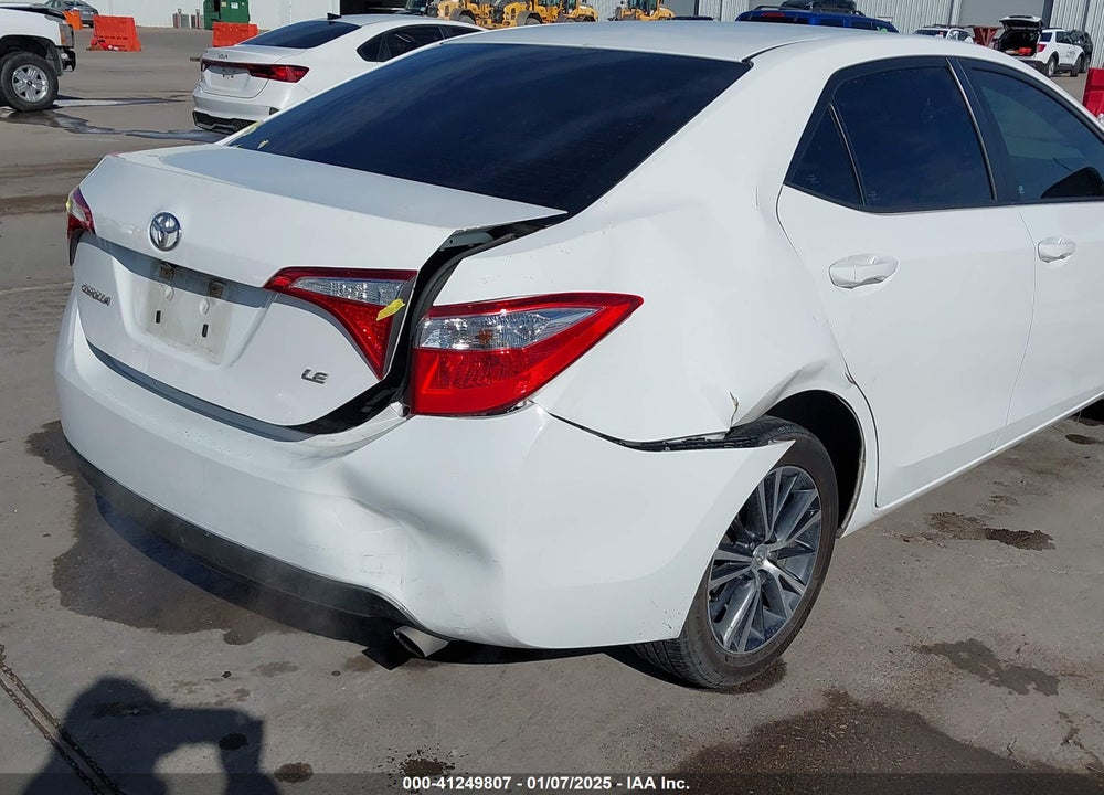 2016 TOYOTA COROLLA VIN: 5YFBURHE2GP548602