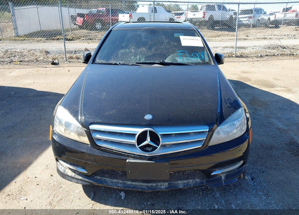 2011 MERCEDES-BENZ C VIN: WDDGF8BBXBR168601