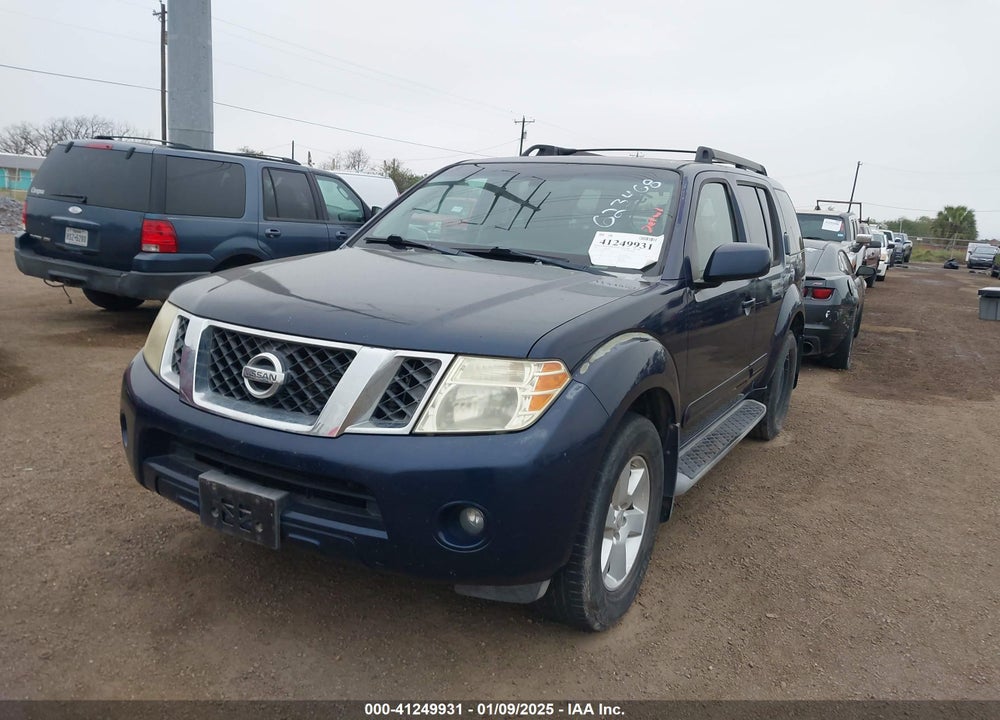 2008 NISSAN PATHFINDER SE VIN: 5N1AR18U08C623468