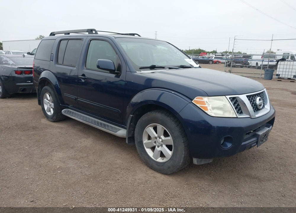 2008 NISSAN PATHFINDER SE VIN: 5N1AR18U08C623468