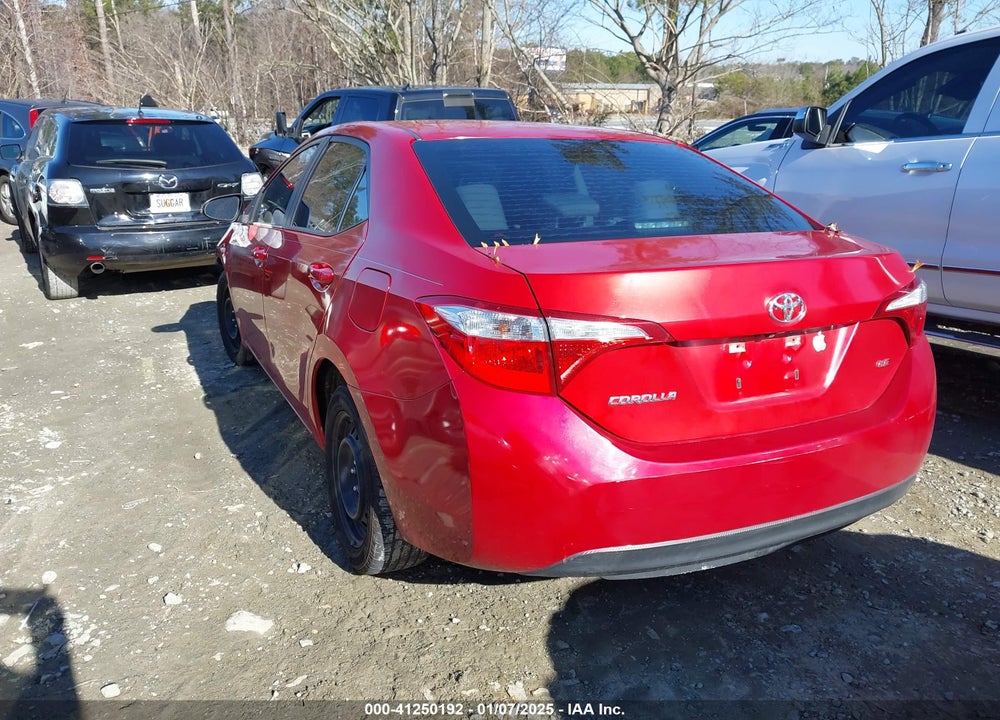 2016 TOYOTA COROLLA LE VIN: 5YFBURHE7GP552855