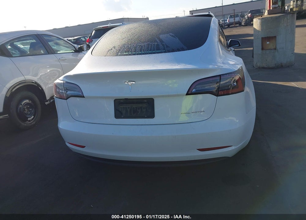 2021 TESLA MODEL 3 LONG RANGE DUAL MOTOR ALL-WHEEL DRIVE VIN: 5YJ3E1EB5MF936573