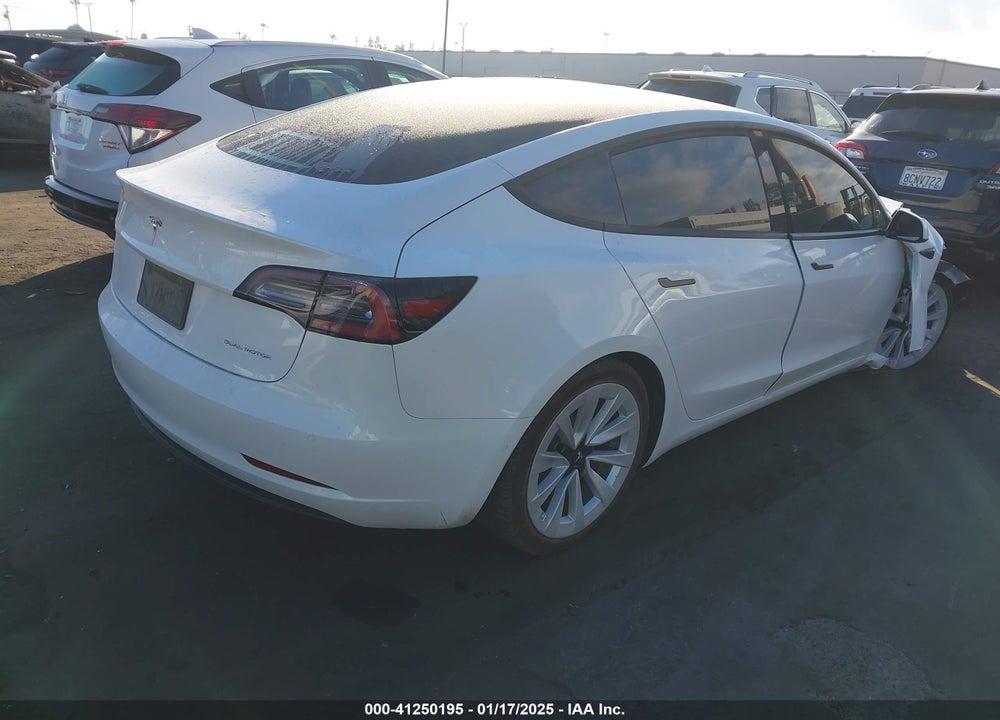 2021 TESLA MODEL 3 LONG RANGE DUAL MOTOR ALL-WHEEL DRIVE VIN: 5YJ3E1EB5MF936573