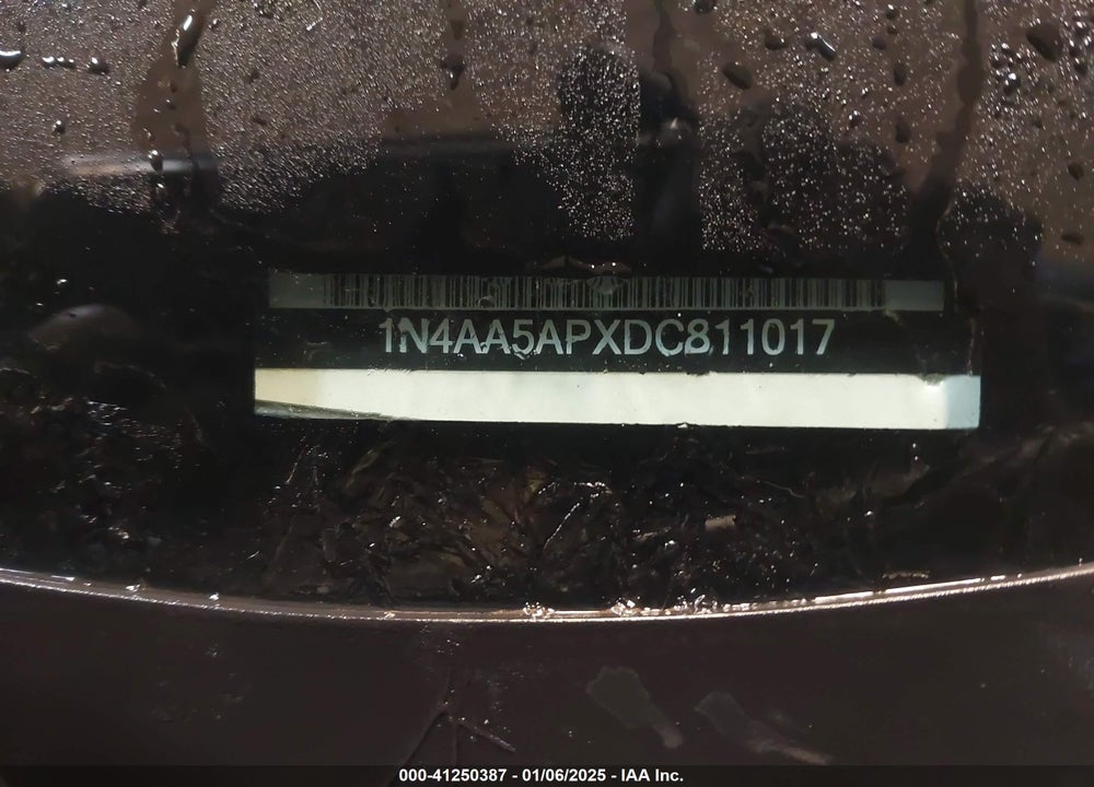 2013 NISSAN MAXIMA VIN: 1N4AA5APXDC811017