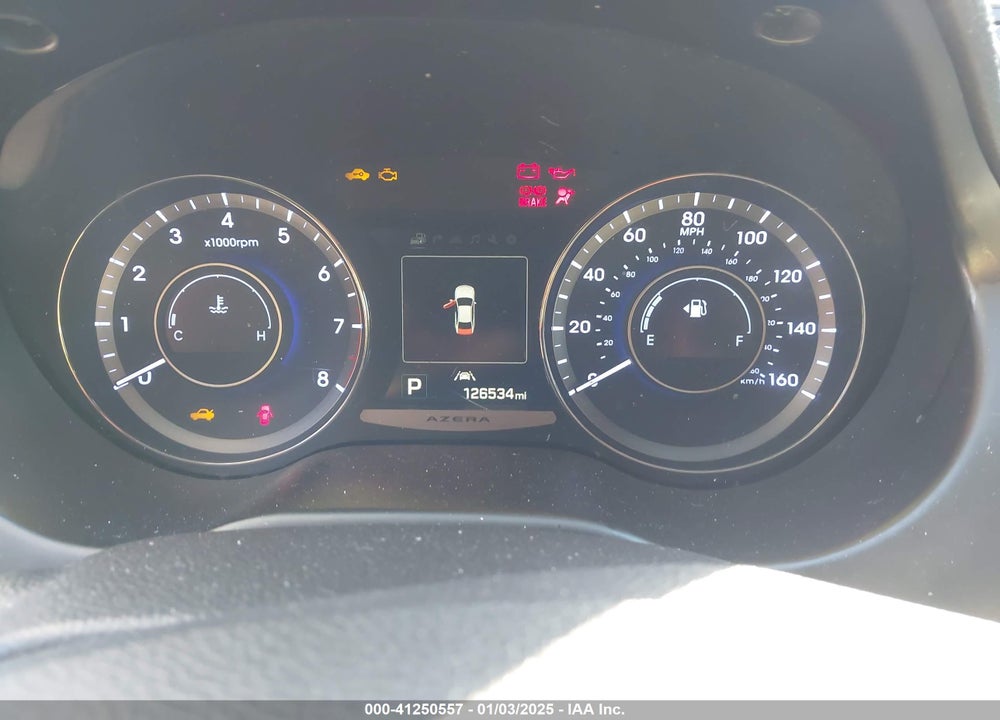 2016 HYUNDAI AZERA VIN: KMHFH4JG9GA525810