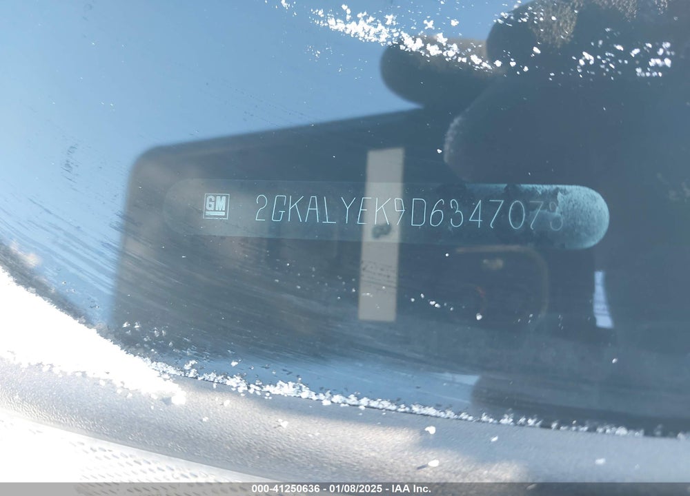 2013 GMC TERRAIN DENALI VIN: 2GKALYEK9D6347073