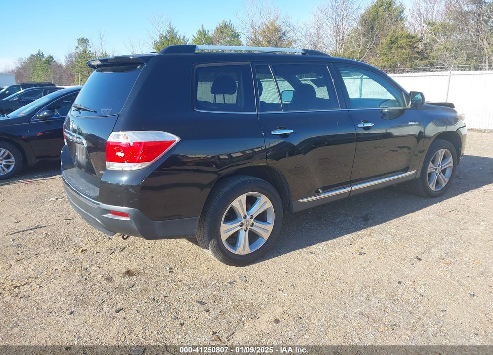 2013 TOYOTA HIGHLANDER LIMITED V6 VIN: 5TDDK3EH9DS243241