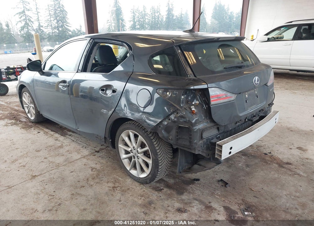 2011 LEXUS CT 200H PREMIUM VIN: JTHKD5BH9B2036112