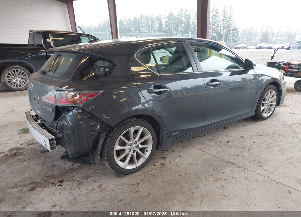 2011 LEXUS CT 200H PREMIUM VIN: JTHKD5BH9B2036112