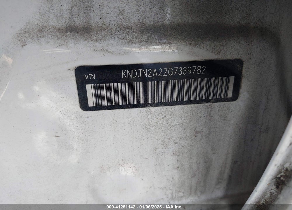 2016 KIA SOUL VIN: KNDJN2A22G7339782