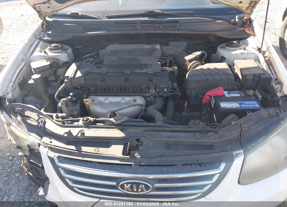 2009 KIA SPECTRA VIN: KNAFE221595596037