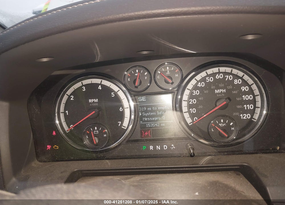 2009 DODGE RAM 1500 VIN: 1D3HB13T09S815512